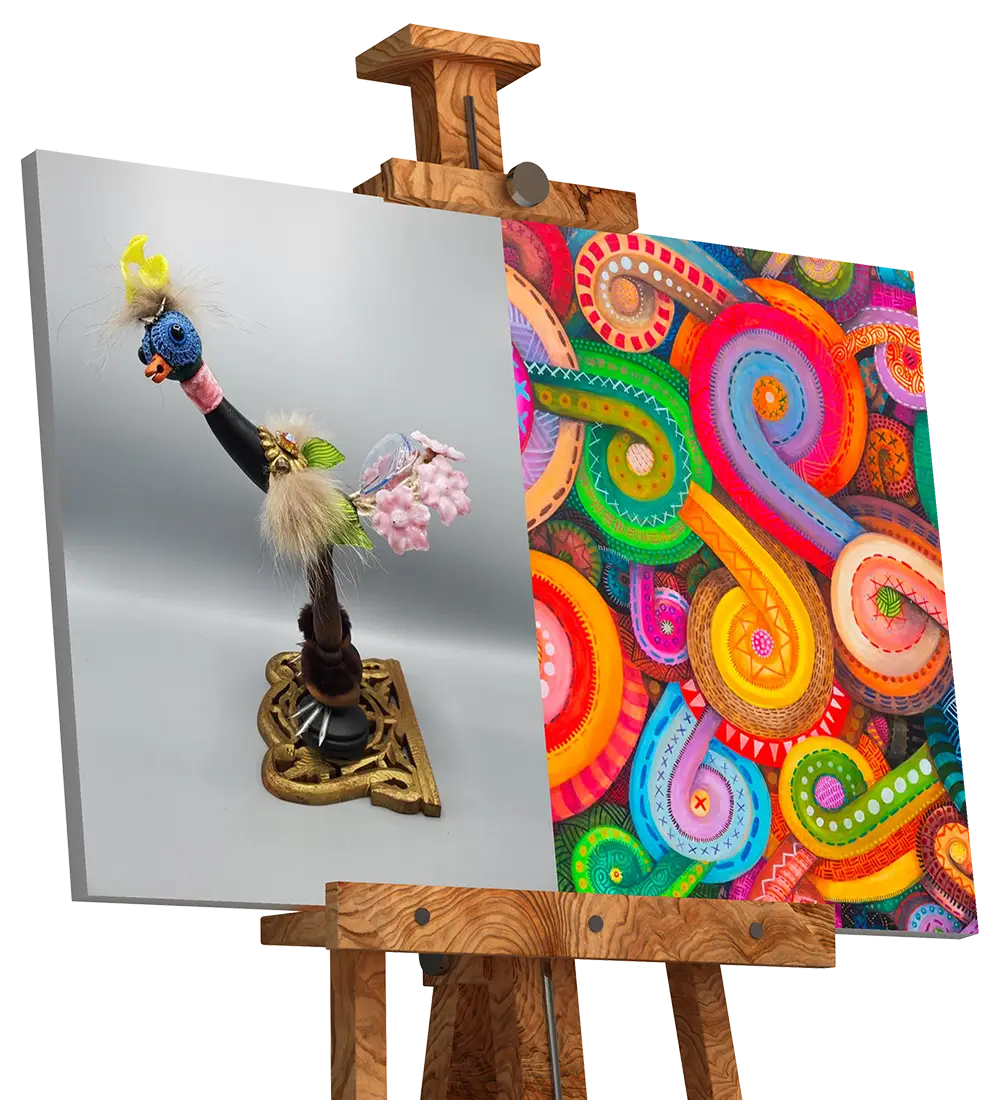 On Easel: Morgan Elser & Hattie Lee Mendoza